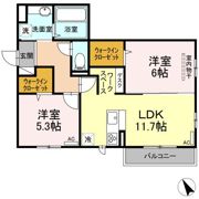 ルミエール船越の間取り画像