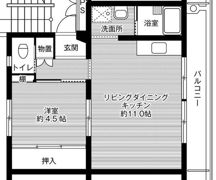 ビレッジハウス可児1号棟の間取り画像