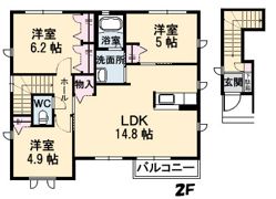 Sin嶋山ーⅠの間取り画像