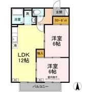 プレジールKITの間取り画像