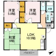 セジュール島田 C棟の間取り画像