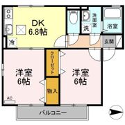 パークハイム向日葵Ⅱ B棟の間取り画像