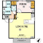 レジデンシャルプレイス A棟の間取り画像