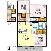 ウインディア A棟の間取り画像