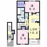 エアリーⅡの間取り画像