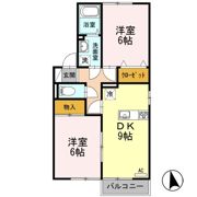 パルコートⅠ Bの間取り画像