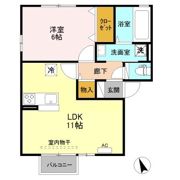 アムール中央の間取り画像