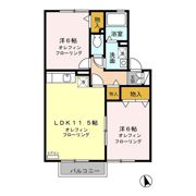 コーモド･パティオ A/Bの間取り画像