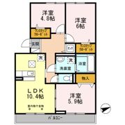 セジュールアカネ B棟の間取り画像