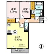 クレシア旭の間取り画像