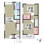 大磯ハイツB棟の間取り画像