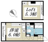Akari habite B棟の間取り画像