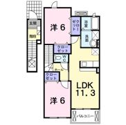 ハーモニーヒル Bの間取り画像