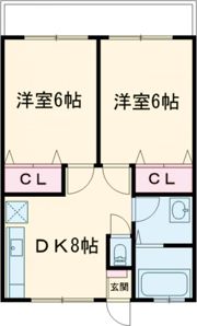 紫陽花Ⅰの間取り画像