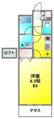 ハイツけやき 七番館の間取り画像