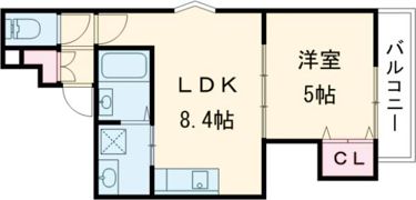 クリエオーレ茨田大宮Ⅲの間取り画像