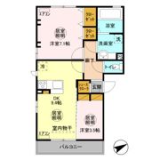 代官山シティヒルズ Bの間取り画像