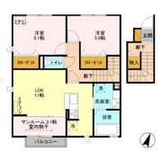 フォレステージ イースト Bの間取り画像