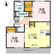 Piccolo Pino島町（ﾋﾟｯｺﾛ ﾋﾟｰﾉ） C棟の間取り画像