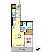 ADハイツの間取り画像