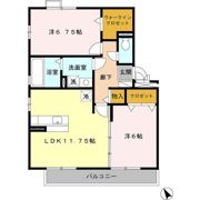 リビングタウン阿倉川 Bの間取り画像