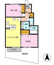 カメリア B棟の間取り画像