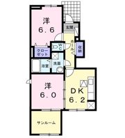 カーサ ジンゴBの間取り画像