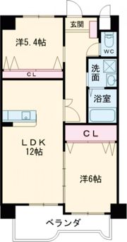 ノーブル三ヶ森の間取り画像
