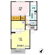 アリコ・ルージュ Aの間取り画像