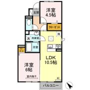 イーストミレニアム(東千房)の間取り画像
