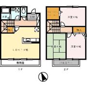 COURT皆賀の間取り画像