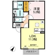 D-room大屋 B棟の間取り画像