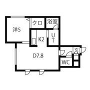 ブランノワール東区役所の間取り画像