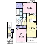 メゾン・ド・アム－ル Ⅱの間取り画像