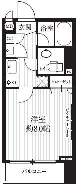 HF北四番丁レジデンスの間取り画像