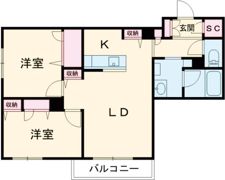 シャーメゾン ジュ プラントンの間取り画像