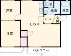 O・BハイツBの間取り画像