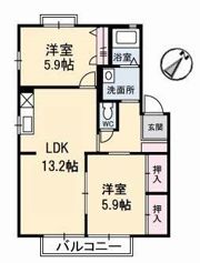 ベルヴェシティー青山 A棟の間取り画像