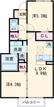 トレス中間壱番館の間取り画像