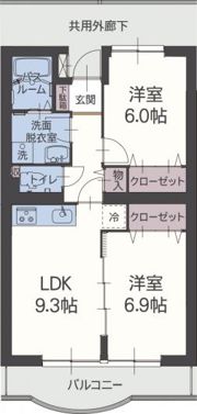 ソレアード・Sの間取り画像