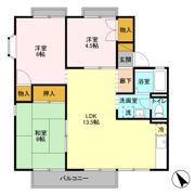 クレスト陽光台 A棟の間取り画像
