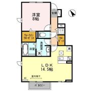 D-Room刈羽 Aの間取り画像