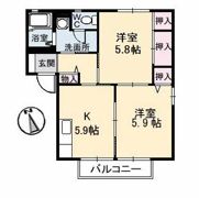 メゾン武智 A棟の間取り画像