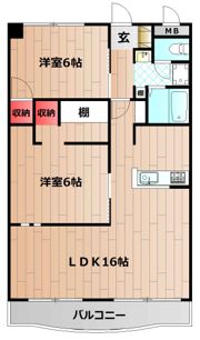 シーサイドヌーベル重の間取り画像