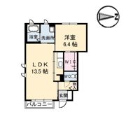 シャーメゾン西古松の間取り画像