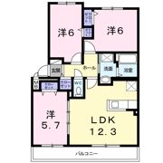 アイランドミドル北陽高校前の間取り画像