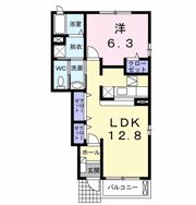 エスポワールヒルAの間取り画像