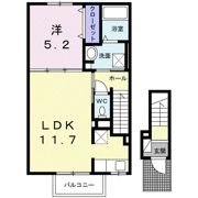 クラール福武Cの間取り画像