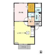 クレール藤江 Bの間取り画像