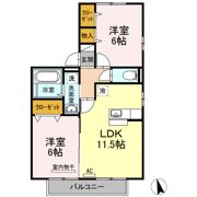 パルティール中島の間取り画像